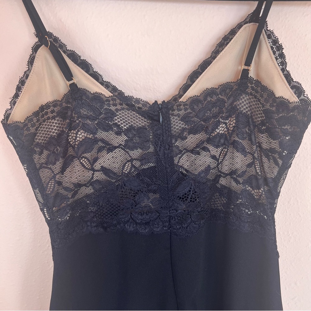 NWOT π₯ Women's Black Lace Mini Dress Haute Monde - Picture 5 of 12